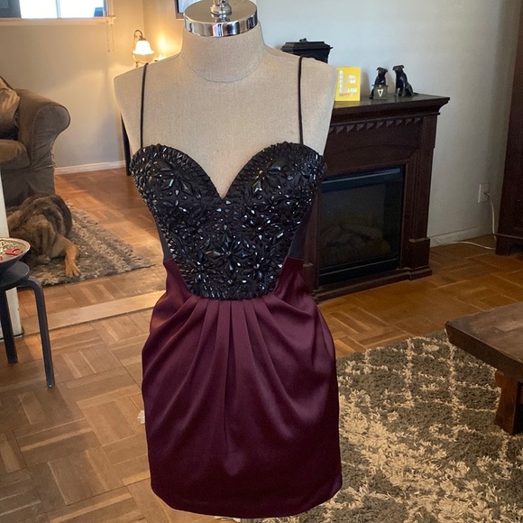 NWOT Mignon Bergdof Goodman in NY stunning couture mini dress! Gorgeous! - Picture 4 of 12